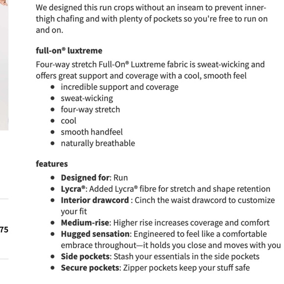 Lululemon Run On Crop 21" in Dark Olive Size 4 NWOT - Picture 9 of 9